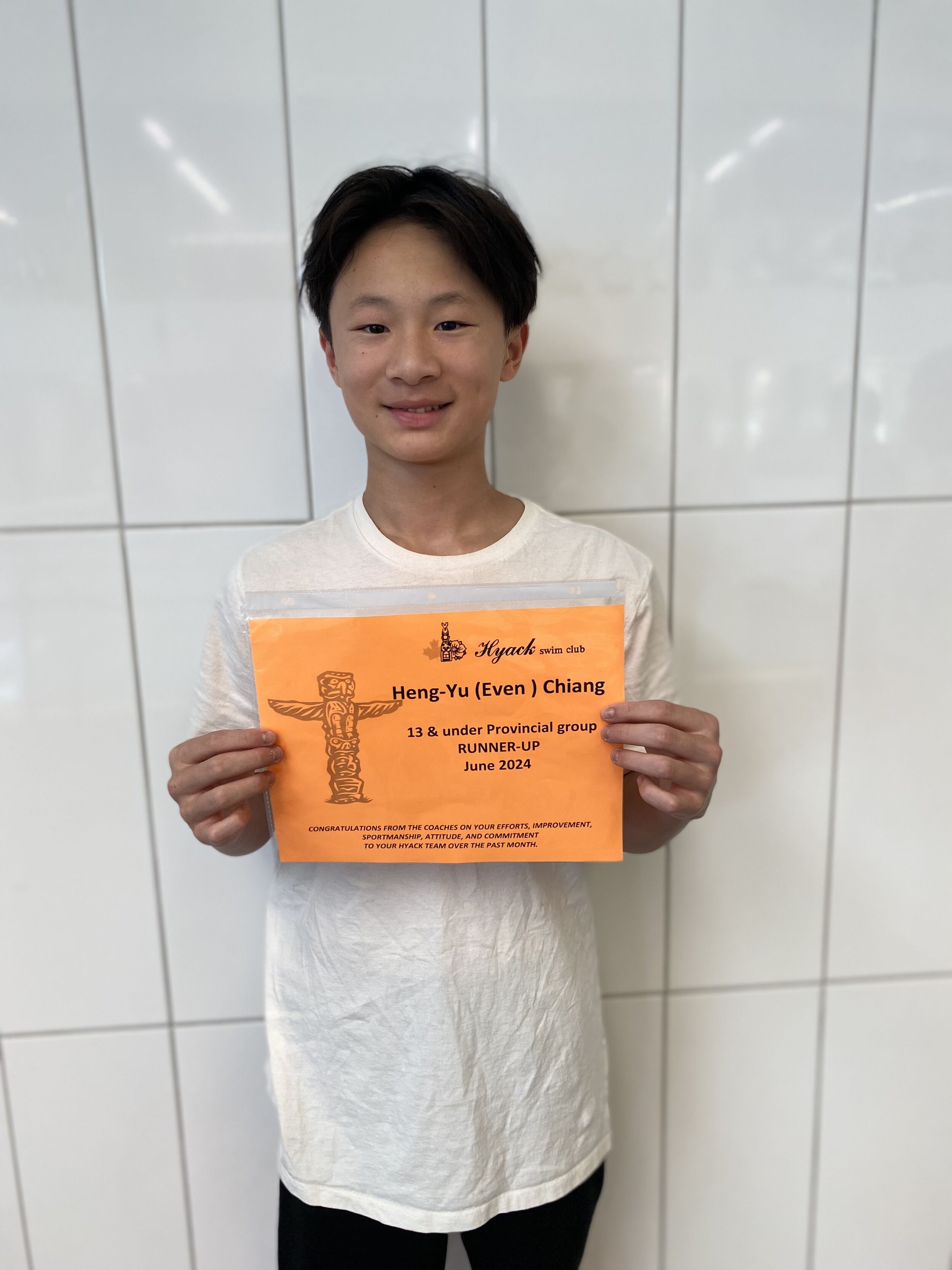 Hyack Swim Club | Swimmers of the month - June 2024