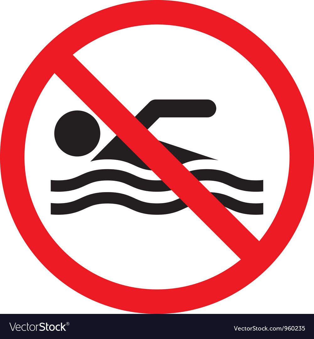 No Swimming - Good Friday image