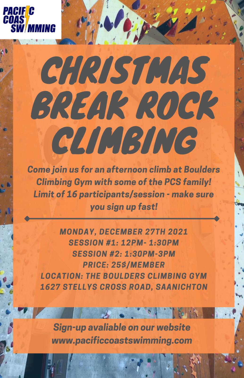 Christmas Break Rock Climbing image